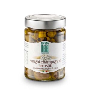 Roasted champignon mushrooms